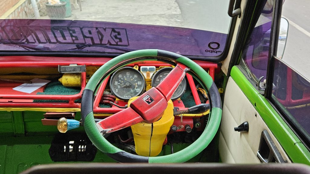 il van fermo in attesa